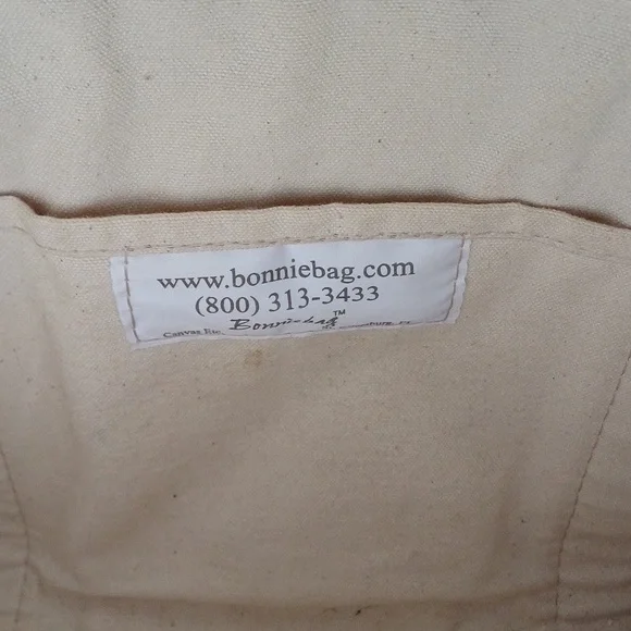 🔥🔥Bonnie Bag Upholstery palm trees vintage knitting needle point storage tote - Picture 11 of 16